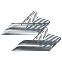 화이트래빗 PVC 논슬립 바지걸이, 그레이, 20개입