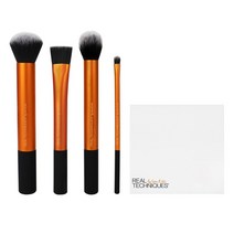 리얼테크닉 플로우리스 베이스 브러쉬 컵 포함 5종 세트, Orange+Black, 1개
