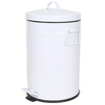 기프트캔 칼라 댐퍼 휴지통 20L 무소음, 화이트, 1개
