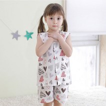 보누맘 시크하트 민소매 인견상하세트