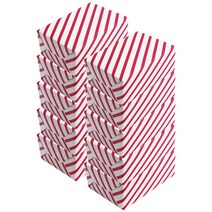 봄91 스트라이프 포장지, 레드, 10개입