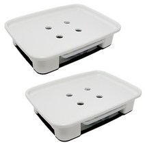 플라팜 직사각 화분받침대 1호 2p, 화이트