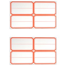 블루마토 라벨1 견출지 58p, 빨강, 2개입