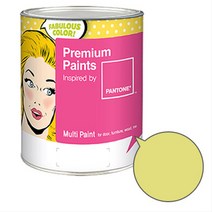 노루페인트 팬톤 멀티 에그쉘광 페인트 1L, 카나리아옐로우(12-0633)