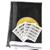 쾌청 일반방충망 검정+흰색벨크로+물구멍방충망20p, 1세트