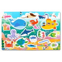 자석나라 로제타 자석탐험 앤 자석퍼즐 시리즈 바다, 17p, 1개