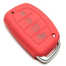 케인즈 현대 신형 4버튼 실리콘 케이스 KE05, 핑크레드