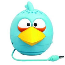 앵그리버드 GEAR4 미니 스피커 + 패브릭 파우치 + USB 충전 케이블, CLASSIC BLUE BIRD