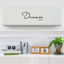 다샵 스판 벽걸이 에어컨커버, 드림 (그레이)