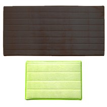 RS 다용도 주방 매트 사각 2p, 그린, 브라운