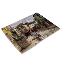 비케이 유럽과 미국 도시 식탁매트, 5, 42 x 32 cm