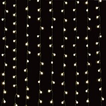다우에프앤지 LED 120구 앵두 커튼전구, 투명선 + 웜화이트