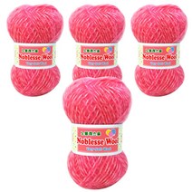행복뜨기 노블레스 울 뜨개실 50g x 4p, 503 자몽핑크, 4개
