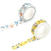 라이프포인트 내츄럴 일러스트 마스킹 테이프 01황매화 세트, 01황매화, 03알란토인, 1세트