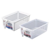 사나다 바스켓 PP D5023-C 2p, 화이트, 투명