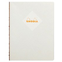 로디아 헤리티지 노출바인딩 노트 쉐브론 19 x 25 cm, 화이트(격자), 1개