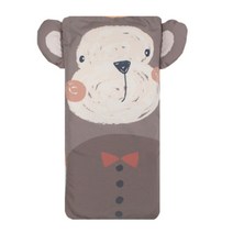 디자인엔스토리 알러지케어 원숭이 유아 메모리폼베개, 브라운