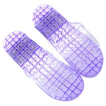 마켓감성 컬러 볼 투명 욕실화 퍼플, 1개