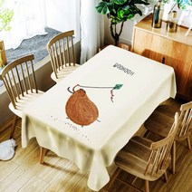 아울리빙 감성 디자인 주방 테이블보, C, 140 x 180 cm