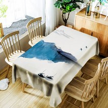 아울리빙 아트 디자인 주방 테이블보, H, 140 x 180 cm