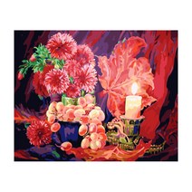 헬로페인팅 DIY 그림그리기 도면 키트 세트 따뜻한 느낌, 혼합 색상