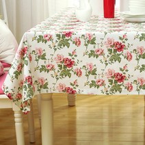 이코디 앤티크 플라워 테이블 보, 혼합 색상, 140 x 220 cm