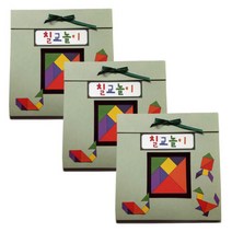 종이쟁이 칠교 놀이 북 아트 만들기, 혼합 색상, 3개입