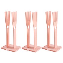 블럭마트 주방 다용도 고무장갑 건조대 건조선반, 핑크, 3개입