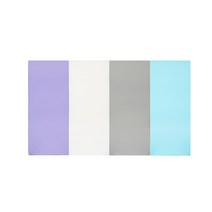 퍼니존 퍼니테라피 바이올렛비비드 시리즈4 유아폴더매트 대, 바이올렛 + 화이트 + 그레이 + 스카이블루