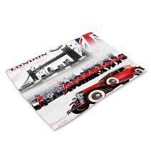 비케이 유럽 미국 식탁매트, 4, 가로 42cm x 세로 32cm