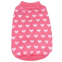 이코디 강아지 하트패턴 스웨터, 혼합 색상