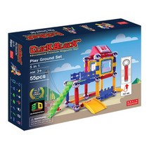클릭블럭 X Bar 플레이그라운드 자석블럭 55p, 혼합 색상