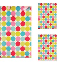 홀마크 디자인 세로형 쇼핑백 3p, 도트
