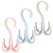 리버그린 360도 회전식 다용도걸이, 랜덤 발송, 3개