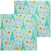 도나앤데코 도시락보자기 에펠 하늘, 2개입