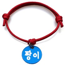 펫츠룩 굿모닝 레드 반려동물 목걸이 M + 알미늄원형 팬던트 S, 블루(짱이), 1개