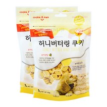쿠키앤맘 허니버터링 반려동물 쿠키 120g, 치즈, 2개입