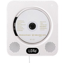 인비오 벽걸이용 CD DVD 블루투스 플레이어 WM-01BT, 화이트