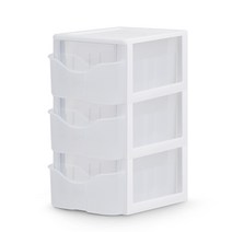 스마일스마트 서랍장 모던3단, 투명, 1세트