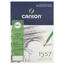 캔손 1557 스케치북 1면제본 120g, A3, 40매, 1개