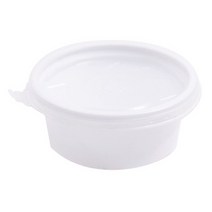 봄91 화이트 다용도 미니 일회용 용기 소 7 x 3 cm, 1개입, 100개