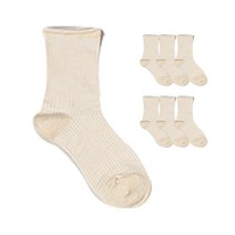 주크 2줄골지 돌돌이 패션 7족 양말