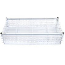 코랙코리아 산업용 메탈 랙 390 x 1200 4p + 각 파이프 1200 2p, 크롬(실버)