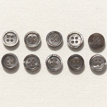 해피베어스 심플 모던 자개단추 11.5mm, 모던그레이, 20개입
