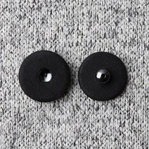 싸개스냅단추 2p세트 28mm, 블랙, 15세트