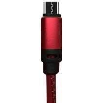 VIP 가죽 고속 충전 케이블 1.5m C타입, 레드, 1개