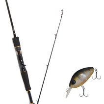 원다 아발론 베이트 루어 낚싯대 632M + 다미끼 디씨-100 하드 베이트 루어 55mm305H SUN FISH, 1세트