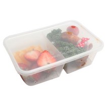 피크닉하우스 내열2칸일회용도시락, 10개