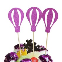 필립로지스틱 블룬글리터 케이크토퍼 3p, 마젠타, 2세트