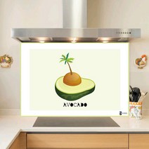 키센주방아트보드 아보카도 타일 895 x 570 mm, 그린, 1개